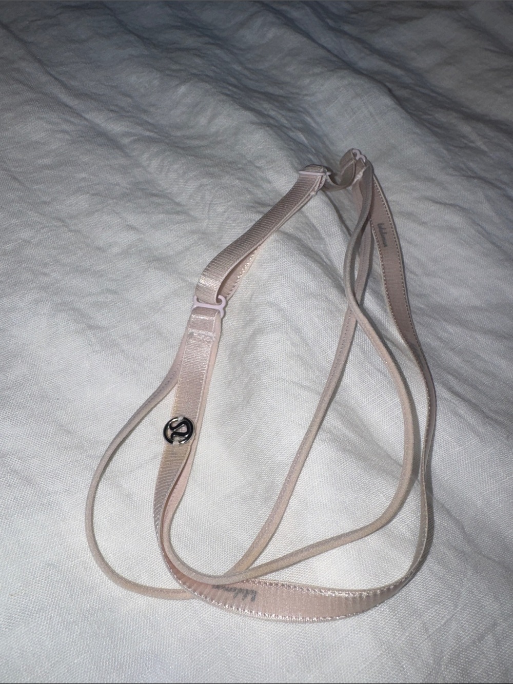 Lulu Lemon Nude Pink Adjustable headband Accessory